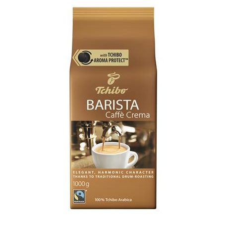 TCHIBO Kávé, pörkölt, szemes, 1000 g, TCHIBO "Barista Caffé Crema"