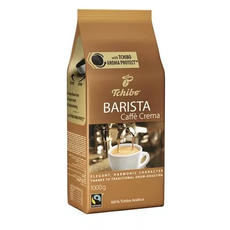 TCHIBO Kávé, pörkölt, szemes, 1000 g, TCHIBO "Barista Caffé Crema"