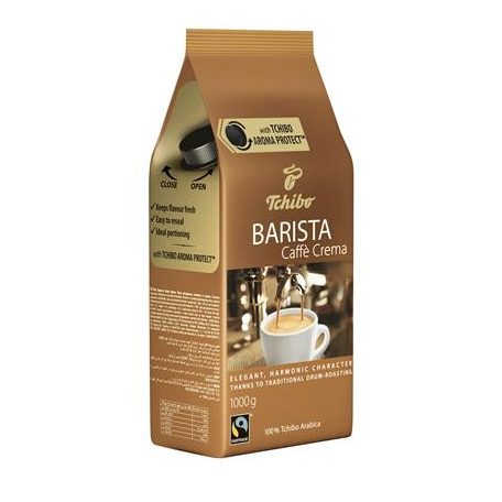 TCHIBO Kávé, pörkölt, szemes, 1000 g, TCHIBO "Barista Caffé Crema"