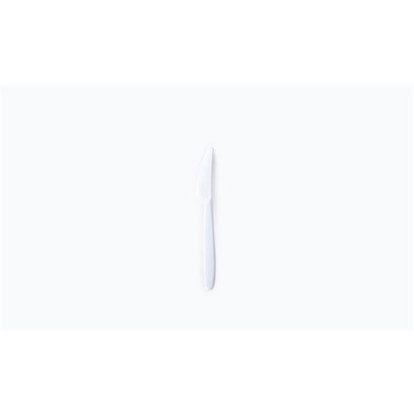 Kés, műanyag, többször használatos, 18,5 cm, 50 db "Venus", fehér