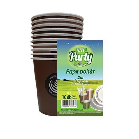 TUTI Papírpohár, 2 dl, 10 db, TUTI "Party"