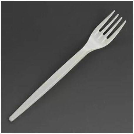 Villa, műanyag, többször használatos, 17 cm, 20 db "Prima", fehér