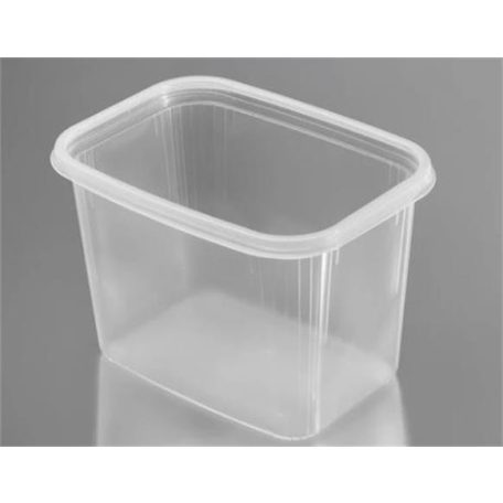 Műanyag tál, lezárható, 1000 ml, 50 db "Svéd"