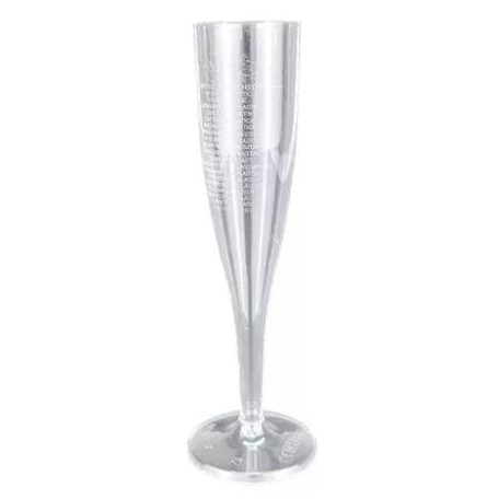 Pezsgőspohár, 1 dl, 10 db, "Party", kristály
