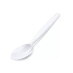   Evőkanál, műanyag, többször használatos, 18 cm, 50 db, fehér