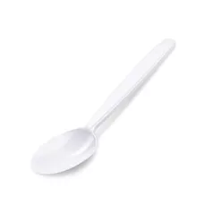   Evőkanál, műanyag, többször használatos, 18 cm, 50 db, fehér