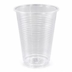 Műanyag pohár, 2 dl, 100 db, átlátszó