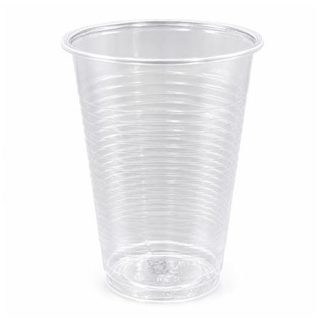 Műanyag pohár, 2 dl, 100 db, átlátszó