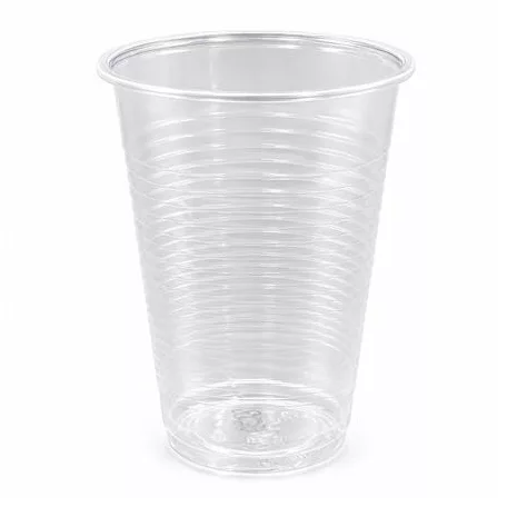 Műanyag pohár, 2 dl, 100 db, átlátszó