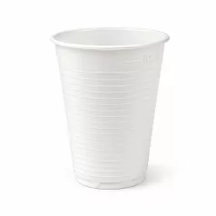 Műanyag pohár, 2 dl, 100 db, fehér