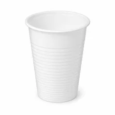 Műanyag pohár, 3 dl, 50 db, fehér