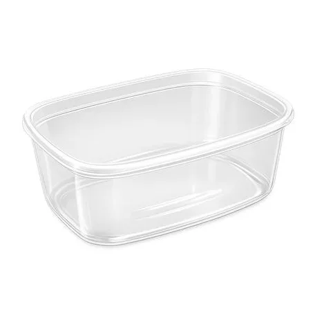 Műanyag tál, tetőzhető, 750 ml, 50 db "Svéd"