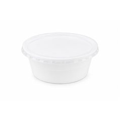   Műanyag gulyás tányér, tetőzhető, 500 ml, 50 db, fehér