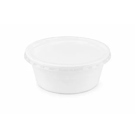 Műanyag gulyás tányér, tetőzhető, 500 ml, 50 db, fehér