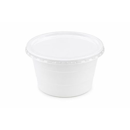 Műanyag gulyás tányér, tetőzhető, 750 ml, 50 db, fehér