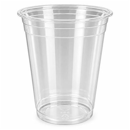 Műanyag shaker és koktélos pohár, 3 dl, 50 db, víztiszta