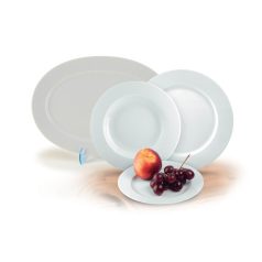   ROTBERG Desszertes tányér,ROTBERG, fehér, 19 cm, 6db-os szett, "Basic"