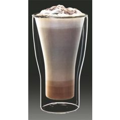   Latte macchiatos pohár, duplafalú üveg, 34cl, 2db-os szett, "Thermo"