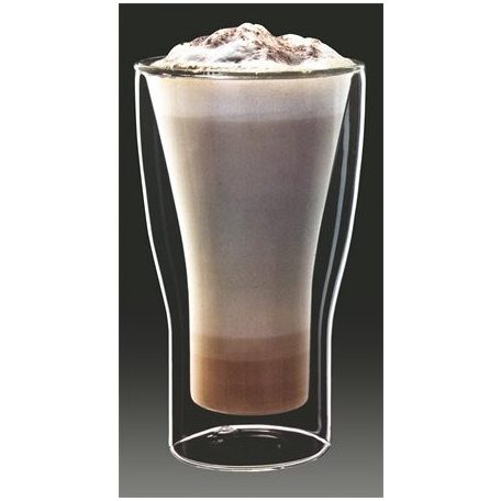 Latte macchiatos pohár, duplafalú üveg, 34cl, 2db-os szett, "Thermo"