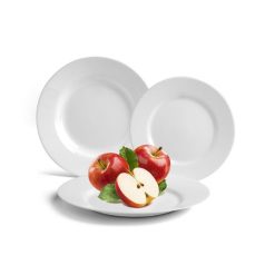   Desszertes tányér, fehér, 19 cm, 24 db-os szett,, "GastroLine"