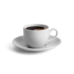   ROTBERG Mokkáscsésze+alj,ROTBERG, fehér, 10cl, 6db-os szett, "Elegante"