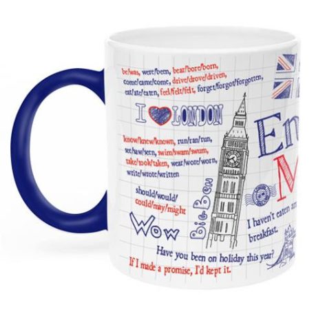 Teásbögre, angol nyelvtani mintával, 32cl