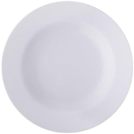 Mélytányér, fehér, 22,5 cm, 6 db-os szett, "Economic"