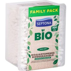   SEPTONA Fültisztító pálcika, biológiailag lebomló, 300 db, SEPTONA