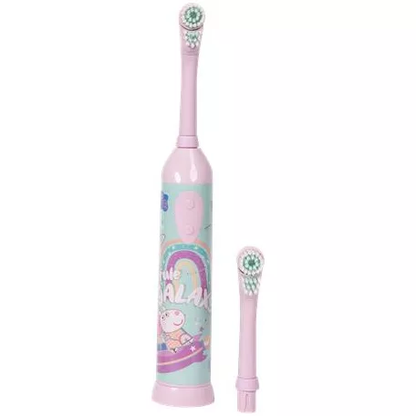 Fogkefe, elektromos, 2 pótfejjel, 3+, "Peppa Pig", pink