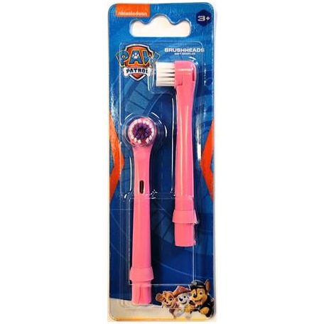 Pótfej, elektromos fogkeféhez, 2 db, "Paw Patrol", pink