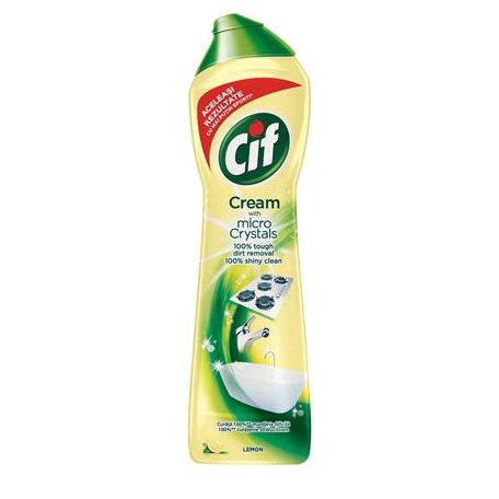 CIF Súrolószer, 720 g/ 500 ml, CIF "Cream" citrom illat
