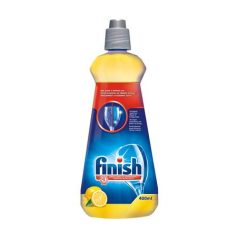   FINISH Gépi öblítőszer, 400 ml, FINISH, "Shine&Dry", citrom