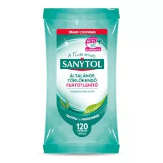  SANYTOL Fertőtlenítő törlőkendő, 60 db maxi/120 db standard, SANYTOL
