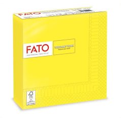   FATO Szalvéta, 1/4 hajtogatott, 33x33 cm, FATO "Smart Table", citromsárga