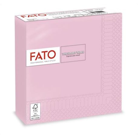 FATO Szalvéta, 1/4 hajtogatott, 33x33 cm, FATO "Smart Table", rózsaszín