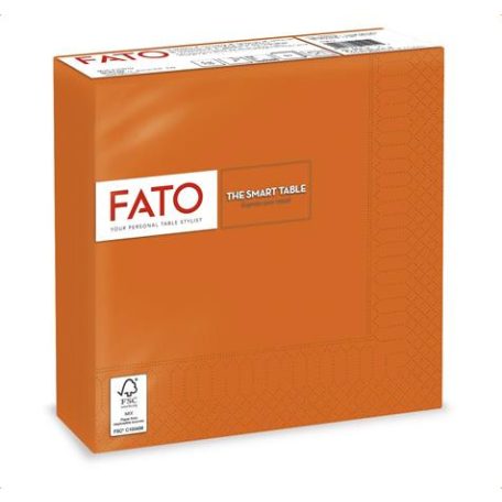 FATO Szalvéta, 1/4 hajtogatott, 33x33 cm, FATO "Smart Table", narancs