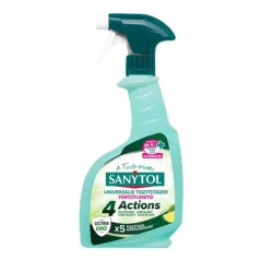   SANYTOL Általános tisztító- és fertőtlenítő spray, 500 ml, SANYTOL "4 Actions", lime