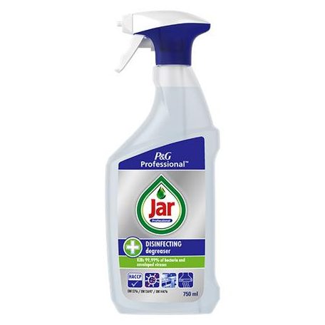 JAR Zsíroldó és fertőtlenítő spray, 2in1, 750 ml, JAR "Professional"