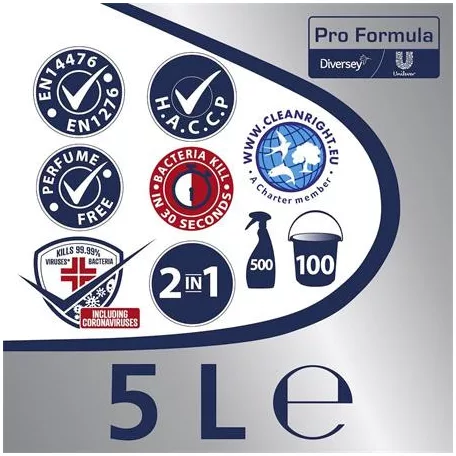 CIF Kombinált tisztító- és fertőtlenítőszer, 5 l, CIF "Pro Formula Safeguard"