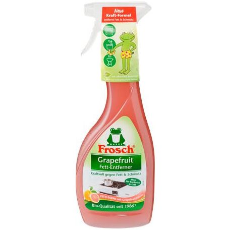 FROSCH Konyhai tisztító- és zsíroldó spray, 500 ml, FROSCH, grapefruit