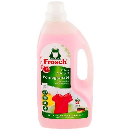 FROSCH Folyékony mosószer, 1,5 l, FROSCH, gránátalma