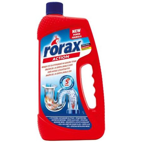 RORAX Lefolyótisztító gél, 1000 ml, RORAX