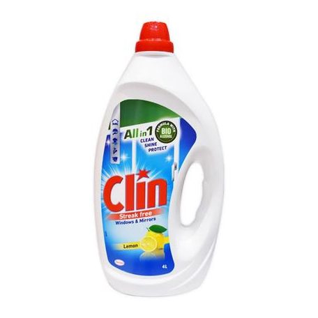 CLIN Ablaktisztító, 4 l, utántöltő, CLIN, citrom