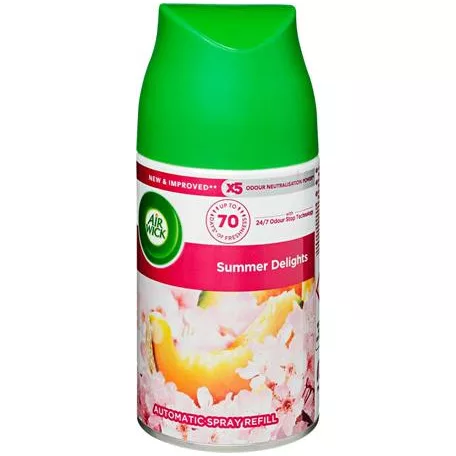 AIR WICK Illatosító készülék utántöltő, automata, 250 ml, AIR WICK "Freshmatic", nyári hangulatok