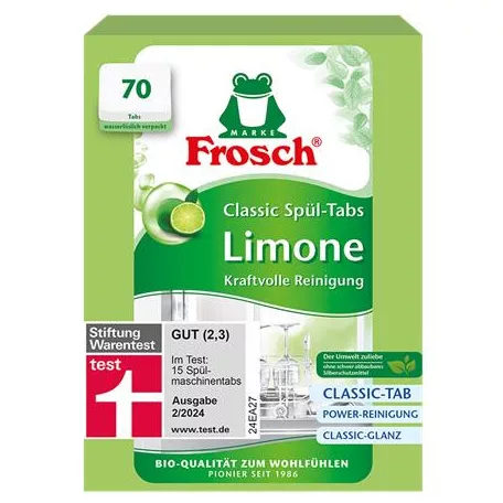 FROSCH Mosogatógép tabletta, 70 db, FROSCH, zöldcitrom