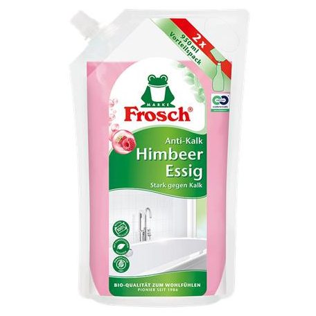 FROSCH Vízkőoldó, málnaecettel, 950 ml, utántöltő, FROSCH