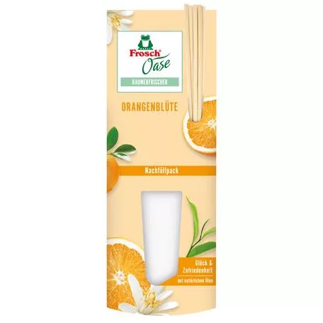 FROSCH Légfrissítő, 90 ml, utántöltő, FROSCH "Oase", narancs