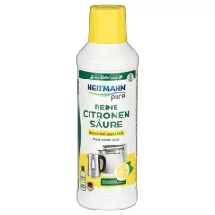   HEITMANN Vízkőoldó folyadék, citromsavval, 500 ml, HEITMANN "Pure"