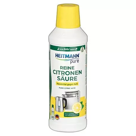 HEITMANN Vízkőoldó folyadék, citromsavval, 500 ml, HEITMANN "Pure"