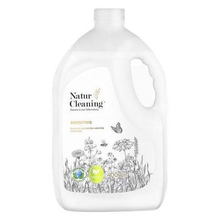 NATURCLEANING Mosógél, illat- és allergénmentes, 4 l, NATURCLEANING "Sensitive"